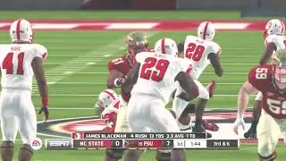 (NC State Wolfpack vs Florida State Seminoles)(NCAA 14 Roster Update For 2019 2020 ps3)