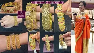Malabar Gold Single Bangles & Gold Kada Bangle Designs With Price💕| 22Kt Gold Single Bangle Designs