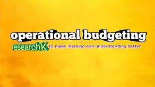 what is operational budgeting #ManagerialAccounting part 1