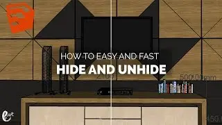 How to Hide and Unhide In SketchUp - Tutorial SketchUp