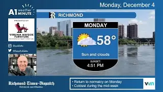 Cooler week ahead in Richmond. Meteorologist Sean Sublette explains