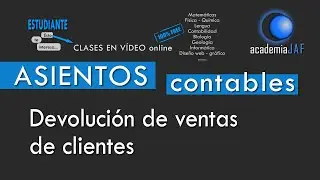 Devoluciones de Ventas de clientes - CONTABILIDAD - Asientos contables