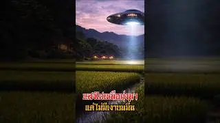 Lights above the rice fields, but no shadows on the ground. #thaighost #beliefs #aliens #mysteries