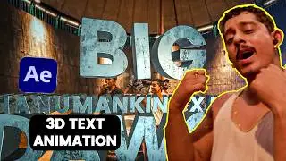 | Hanuman kind big dawgs | 3D Text Recreate | after effect | Hindi Tutorial | Trending |