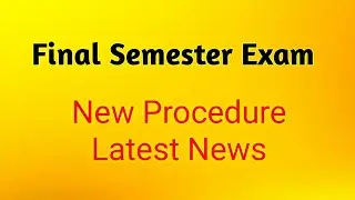 Anna university final semester Exam | online exam | Latest today news | procedure