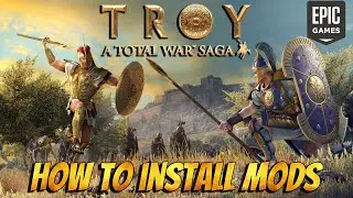 How to manually install Mods for A Total War Saga Troy | Epic Games Store | Better Camera [Tutorial]