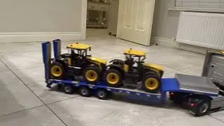 RC Truck 1/14 Tamiya Scania Topline & Carson Goldhofer Low Loader Trailer