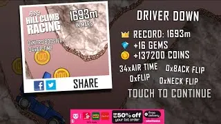 Hill Climb Racing : Mars & Rally Car 1693 m