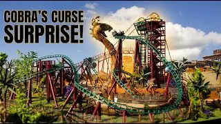 Our GREAT SURPRISE on Cobra's Curse | Busch Gardens, Tampa Bay