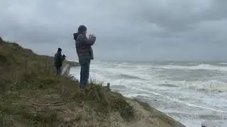 La tempête Ciara - De Panne -( Belgique).10 /02/ 2020 . (  14 heures ).
