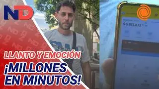 Conmovedora AYUDA EN VIVO para el repartidor que fue atropellado por un auto en el Buen Pastor