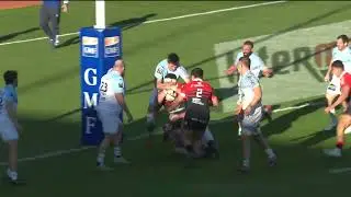 TOP 14 - Essai de Emmanuel MEAFOU (ST) - Stade Toulousain - Aviron Bayonnais - Saison 2022/2023