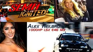 Alex Heilbrunn drifting his 1000HP BMW M3! 2015 SEMA Ignited Drifting Highlights - Las Vegas, Nevada