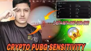 CRYPTO PUBG SENSITIVITY & SETTINGS (REVEALED!) | CRYPTO PUBG SECRET ZERO RECOIL SENSITIVITY | BGMI