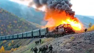 RUSSIA'S LARGEST MILITARY SUPPLY TRAIN was hit by Ukrainian Special Forces