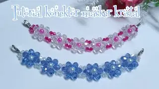 Tutorial konektor masker kristal motif bunga| DIY face mask adapter