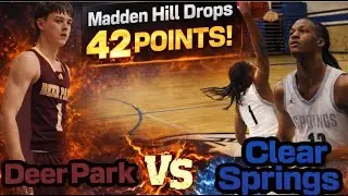 Clear Springs vs Deer Park | Madden Hill  Drops another 42 PTS GAME
