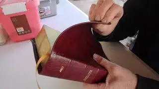 My new water buffalo bible, in cranberry red, has arrived! ~ Review