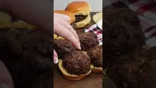 Air Fryer Cheeseburger Sliders