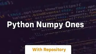 python numpy ones