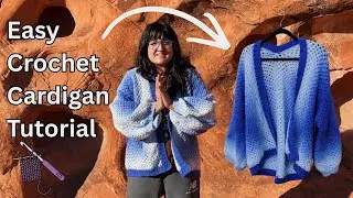 Easy Crochet Hexagon Cardigan Tutorial | Beginner-Friendly & No Shaping