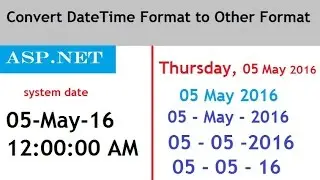 ASP.NET DateTime Conversion: Transforming Formats Tutorial