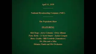 April 11, 1939 - NBC - The Pepsodent Show