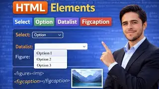 Day 6 HTML Tutorial - for Beginners in Urdu | Select, Option, Datalist, Figure, Img, Figcaption, inp