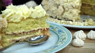 Torta di Compleanno, SOFFICISSIMA con CREMA FRANCESE AL BURRO Ricetta Facile - Easy Recipe