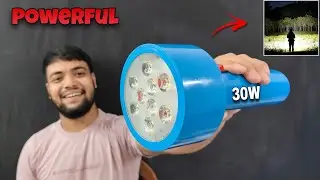 How To Make Powerful Flashlight At Home | ghar par kisan torch kaise banaye