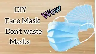 Mask Reuse Idea | Flower making | easy diy | best out of waste | Sana's Creation