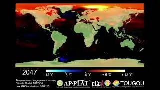 Future temperature change under SSP126(Low emissions)