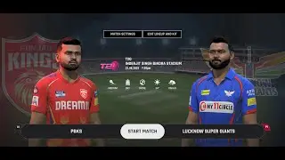 🔴 LIVE | IPL 2025 - PBKS vs LSG | 54th Match at HPCA Stadium, Dharamsala | Cricket 24 Gameplay