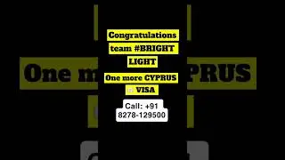 DAY STARTED WITH ONE MORE CYPRUS STUDY VISA ✈️🇨🇾#brightlight #immigrationvisa #cyprus #success #fly