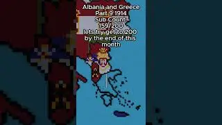 Albania and Greece  #pixelart  #country #map #ww1 #flags #1914 #minecraft #border  #albania #greece