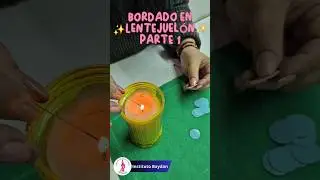 Mira como realizamos una flor de lentejuel&oacute;n PARTE 1 ✨️🧵 #bordado #sew #manualidades #tutorial #diy