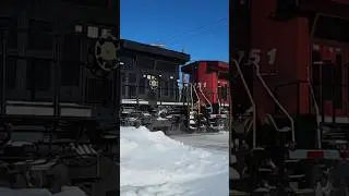 Interesting lashup on the Norfolk Southern line over the bumpy crossing in Westfield, NY