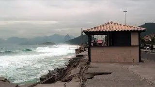 Desabamento do Calçadão de Piratininga - Abril/2016 - Recife Artificial é a Solução