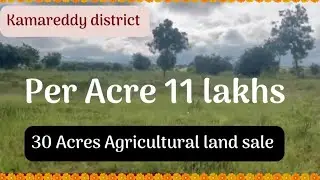 30 Acres Agricultural land for sale || Kamareddy district