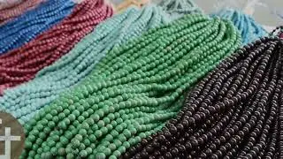 Wholesale Colored Wooden Beads, Coconut Nuggets Stick Coco Beads, Natural Wood