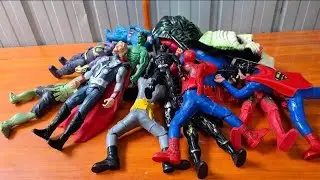 HULK vs CAPTAIN AMERICA vs SPIDERMAN AVENGERS THANOS,HULK CARTOON, IRONMAN, BATMAN ASSEMBLE #shopee 