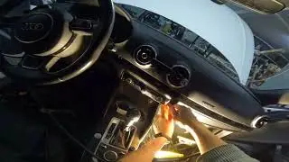 Audi A3 8v  Climate Control Climatronic Removal Demontaż panela klimatyzacji