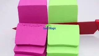 Satisfying Kinetic Sand Cutting Video 4 that are Visually appealing with Relaxing Sounds (ASMR)