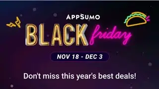 AppSumo Black Friday 2024: AI Tools + Extra 10% Off! (Nov 18-Dec 3)- Appsumo Lifetime Deal