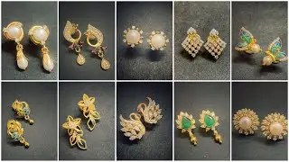 Gold Stud earrings designs, earrings designs, latest earrings