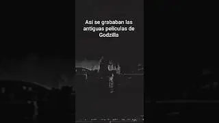 As&iacute; se grababan las antiguas pel&iacute;culas de Godzilla #horror #godzilla #creepy #vhs #shorts