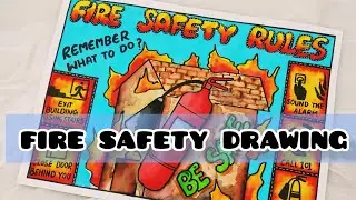 Safety drawing/fire safety poster drawing/Industrial safety drawing/fire safety rules