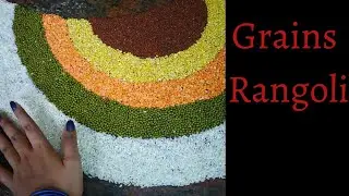 Grains Rangoli | Unique Rangoli Design | Malabar Galley