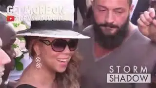 MARIAH CAREY IN PARIS FRANCE WITH FANS