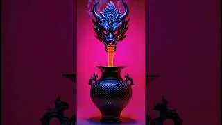 Melting Things Part 2: Dragon Statue #trending #melting #ai #airhythmx #satisfying #satisfyingvideo